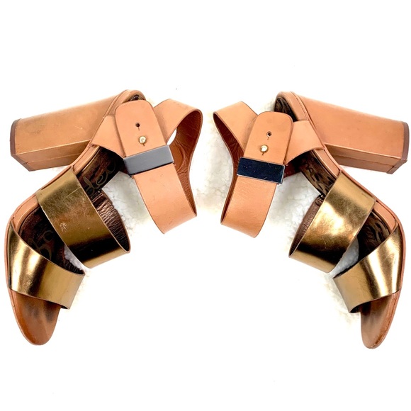 Sam Edelman Yelena Chunky Leather Strapped Sandal - Picture 4 of 10